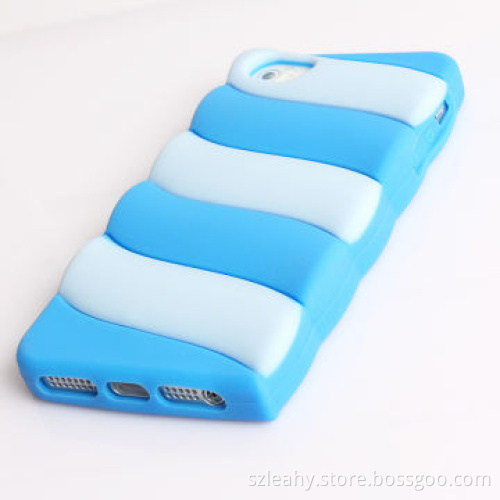 Ice cream pattern silicone case for iPhone 5/5S